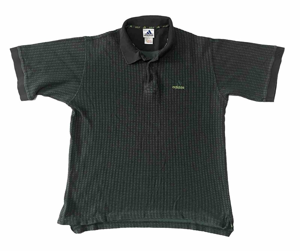 Adidas Adidas Polo T-shirt Mens Golf Sports Green Vintage 00s Tag Size 46/48 XL
