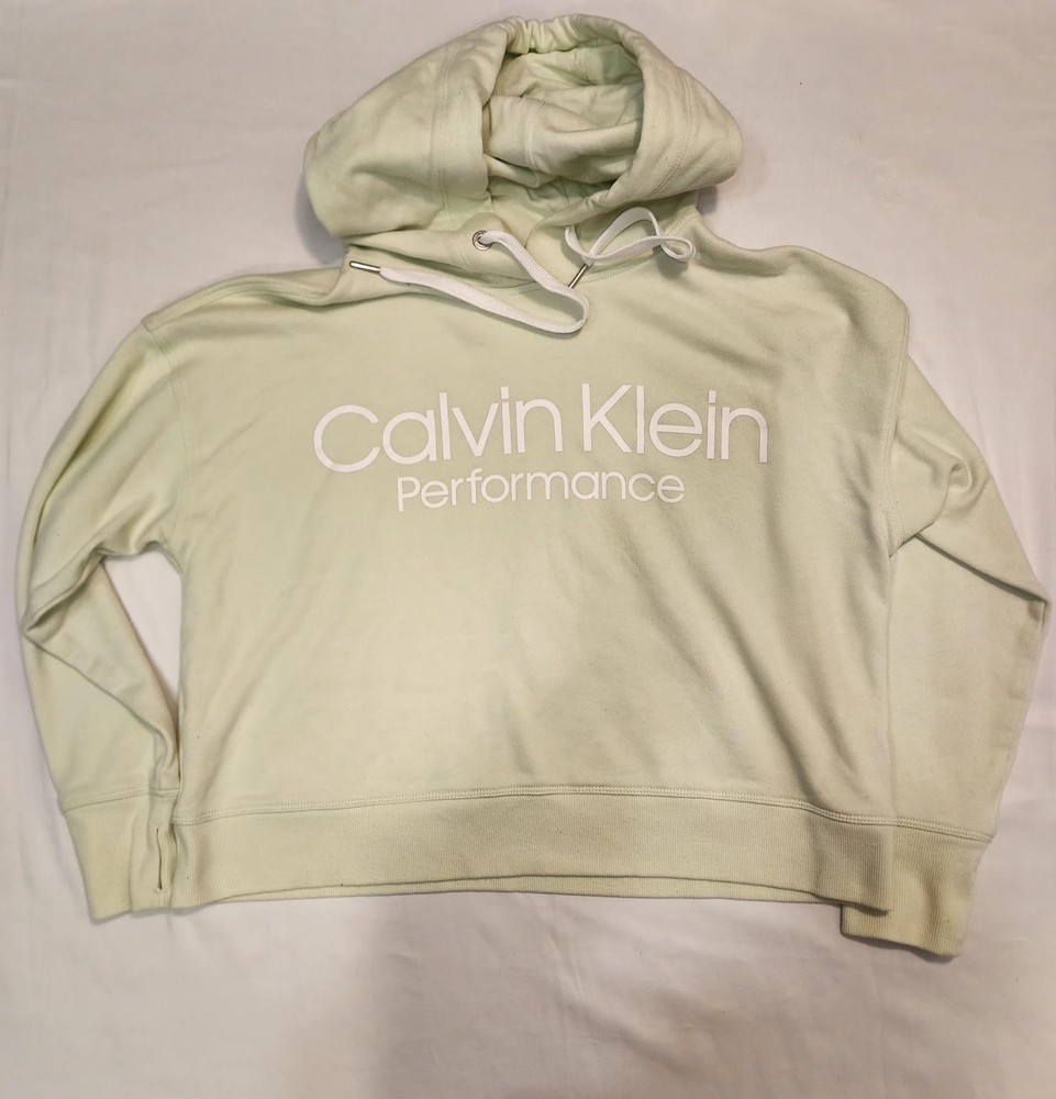 Calvin Klein Performance Pullover Hoodie  Light Green M So cute!