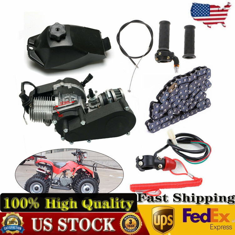 49CC 2 Stroke Engine Motor Kit Air-Cooled for Pocket Mini Quad Bike Scooter ATV