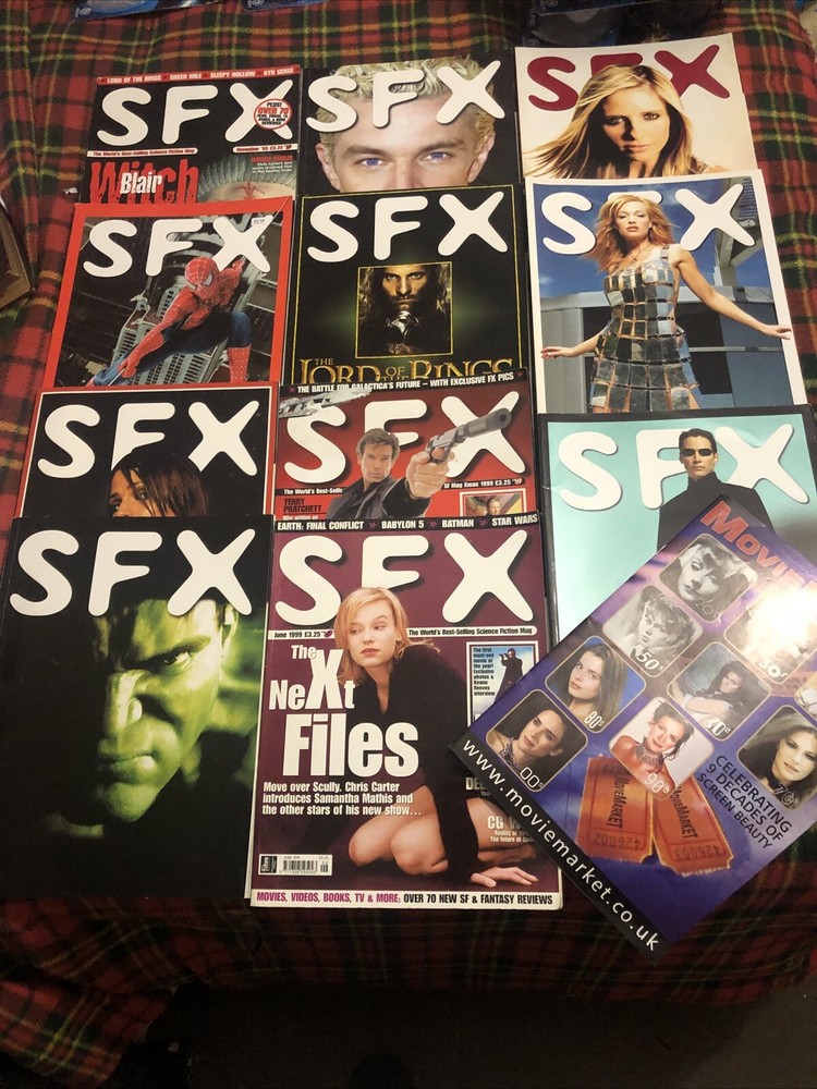 11x SFX Magazine📕1999/2004 Subscriber Editions SpiderMan/Hulk/Lord of the Rings