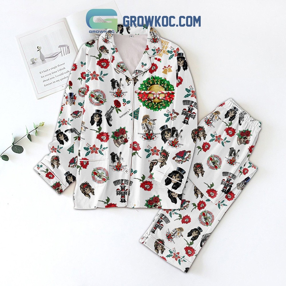 Guns N Roses Holiday Pajama Set for Christmas