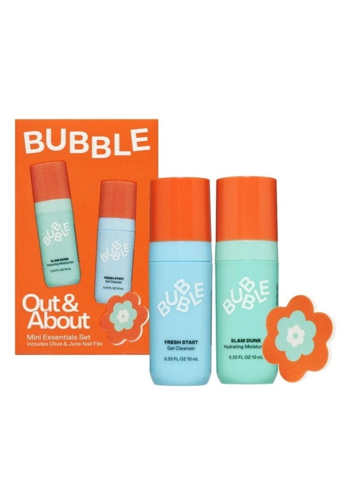Bubble Skincare Mini Essentials 3-Piece Set with Fresh Start and Slam Dunk