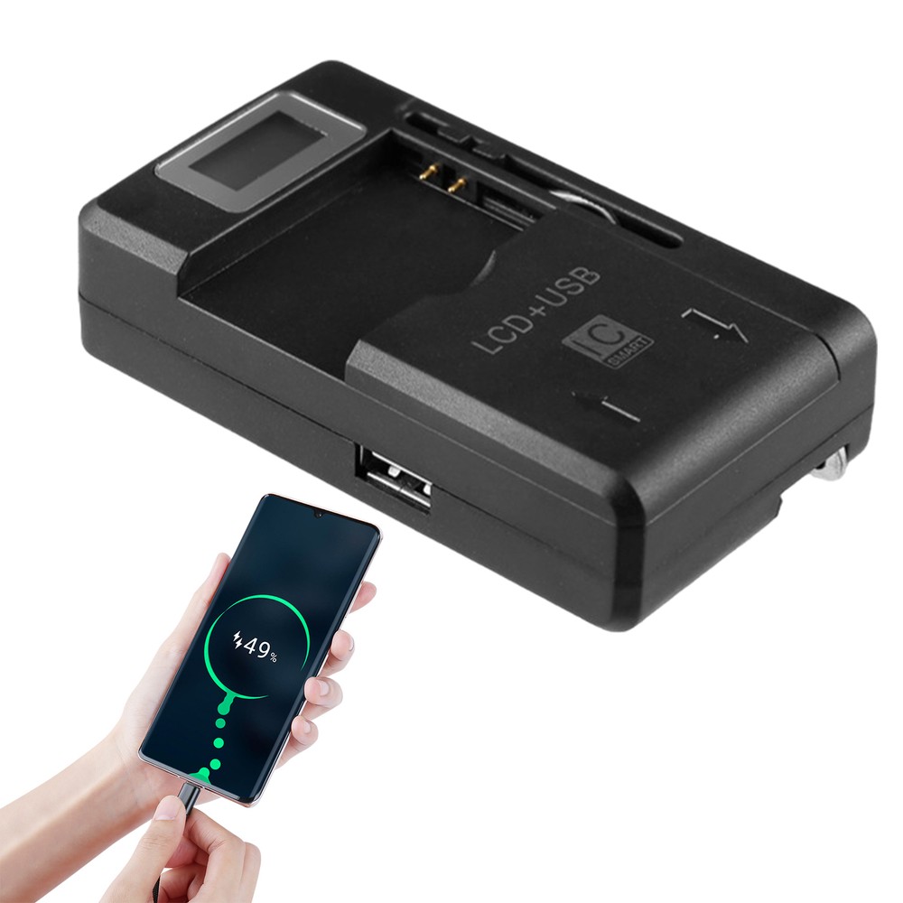Slim USB Smart Battery Charger for Digital Cameras Compact and Adaptable  