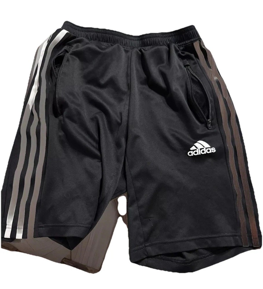 Men’s Small Adidas Aeroready Shorts Black With Drawstring NNTs