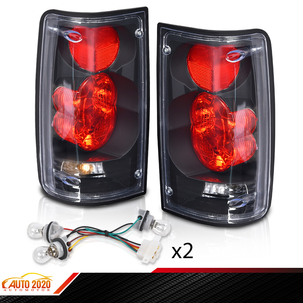 Fit For Toyota Pickup Truck 1989-95 Pair Clear Lens Tail Brake Lights w/ Bulbs