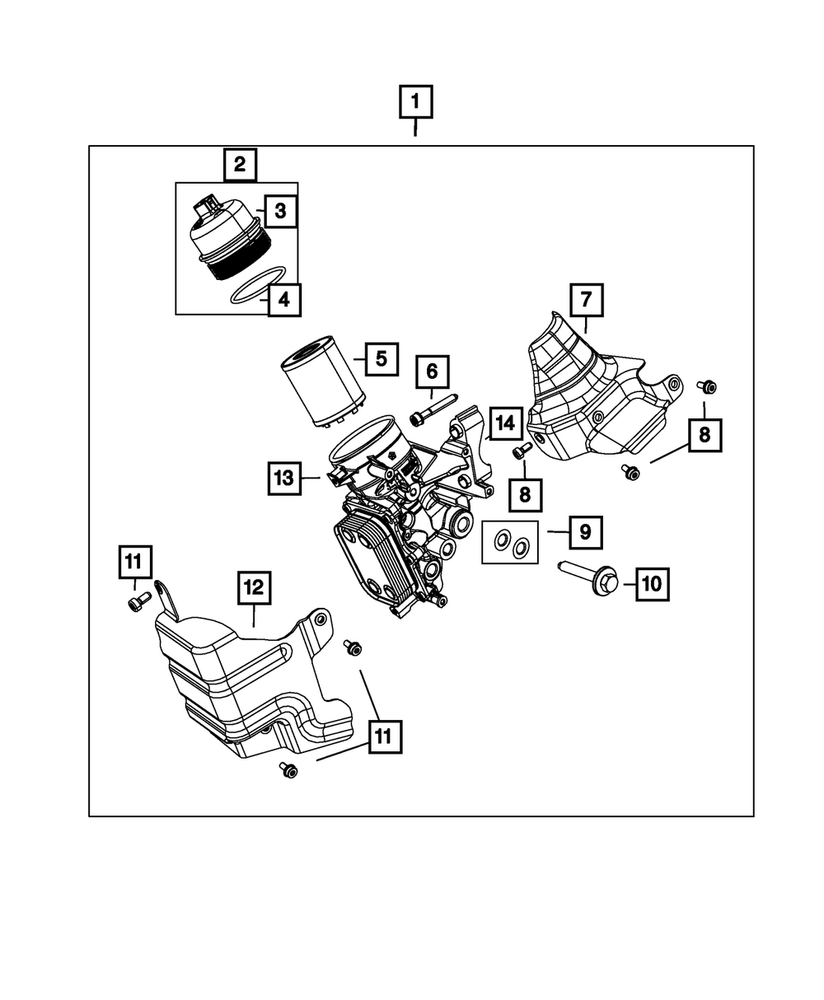 Genuine Mopar Engine Oil Filter Connector 6509766AA