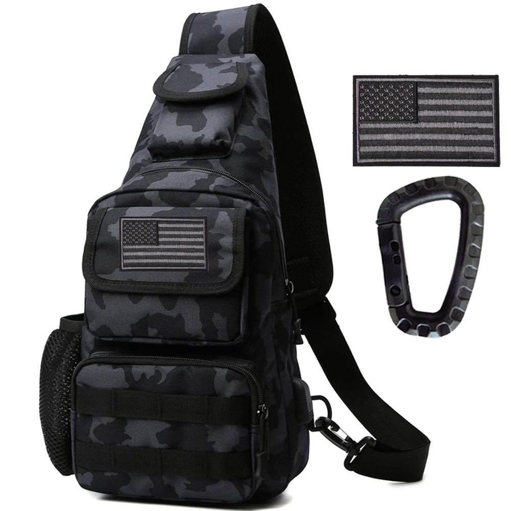 Tactical Shoulder Bag - 1000D Molle Military Backpack Outdoor Daypack Chest P...