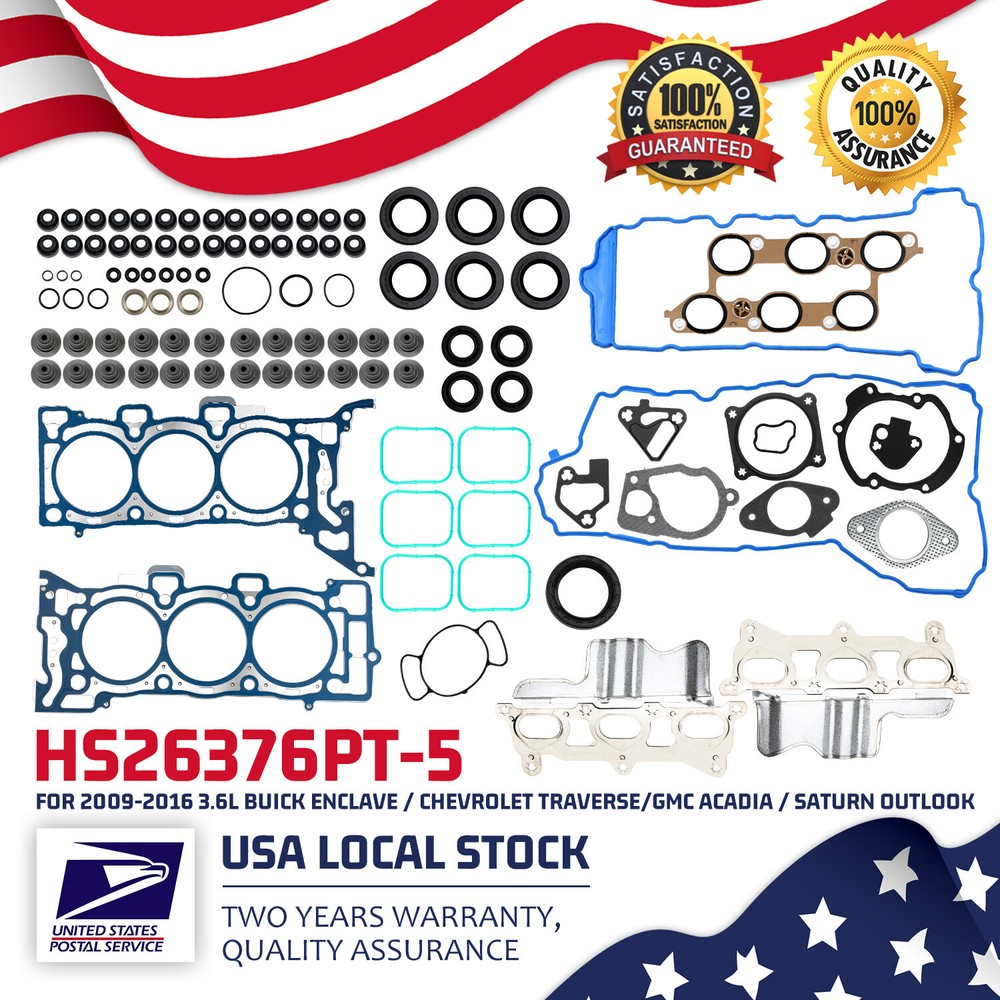 Cylinder Head Gasket Kit For 2009-2010 Saturn Outlook 3.6L V6, 2 Year Warranty