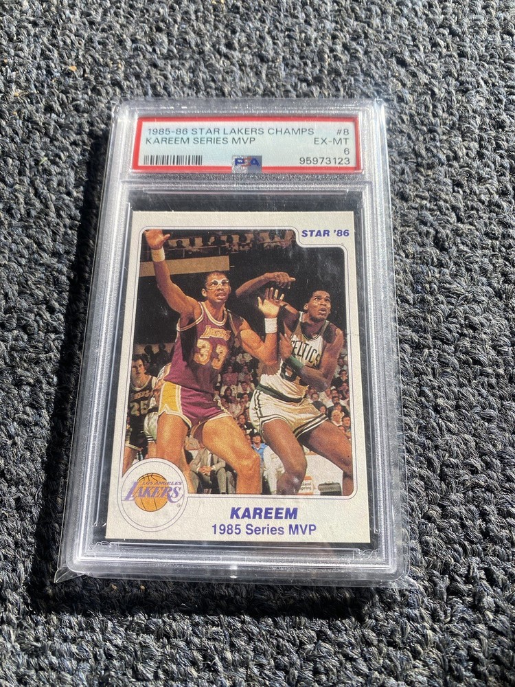 1985-86 Stars Lakers Champs Kareem Series MVP  Very Rare