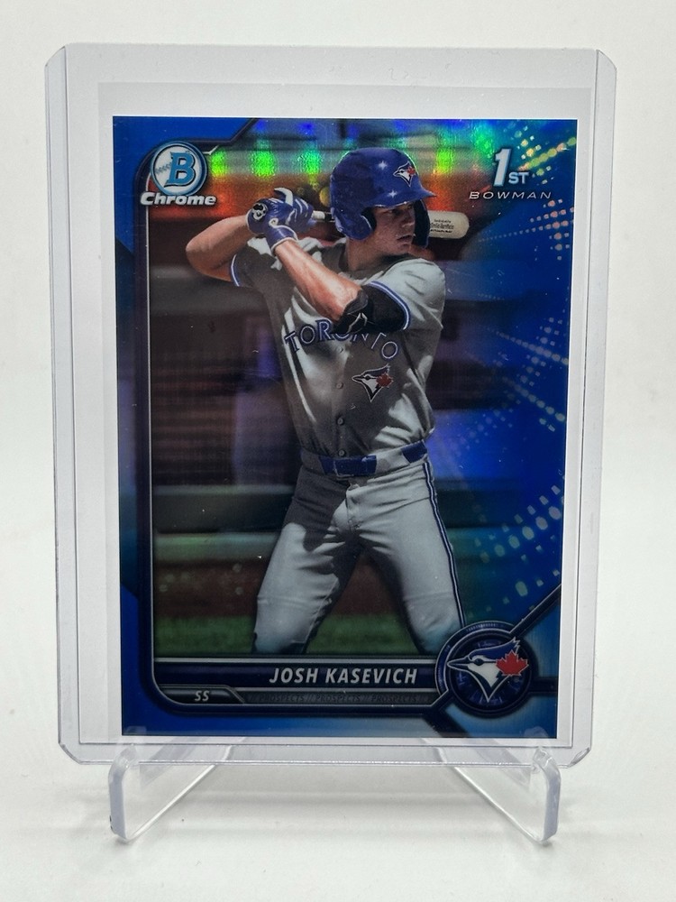 2022 Bowman Draft Chrome True Blue Refractor Josh Kasevich BDC-45 /150