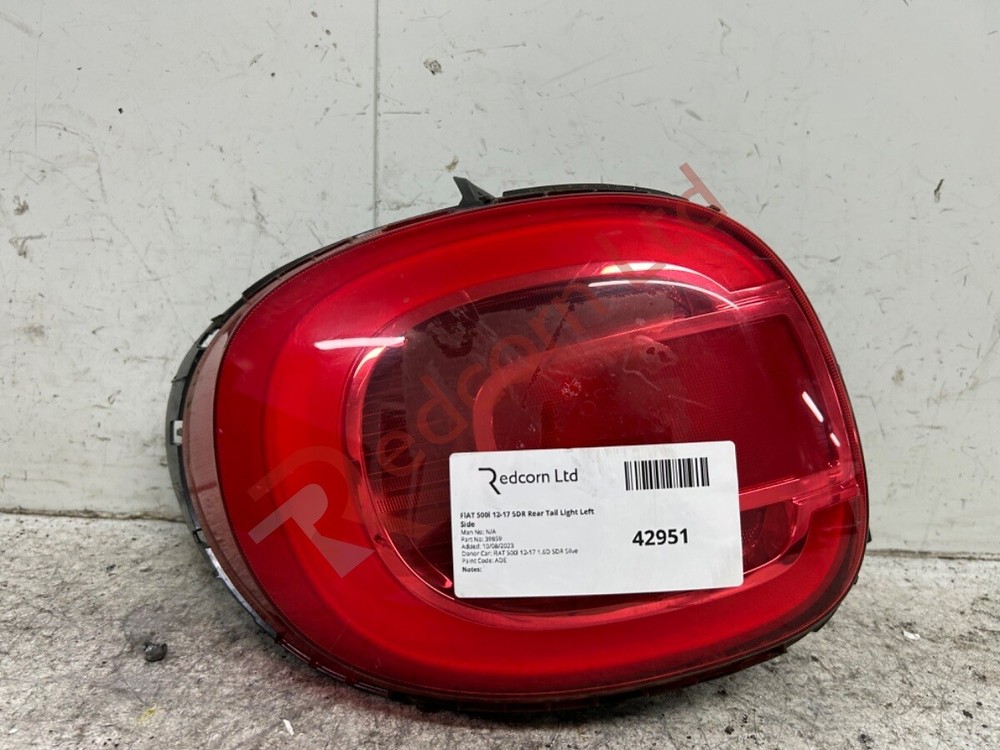 FIAT 500l 2012-2017 5DR Rear Tail Light Left Side N/S/R