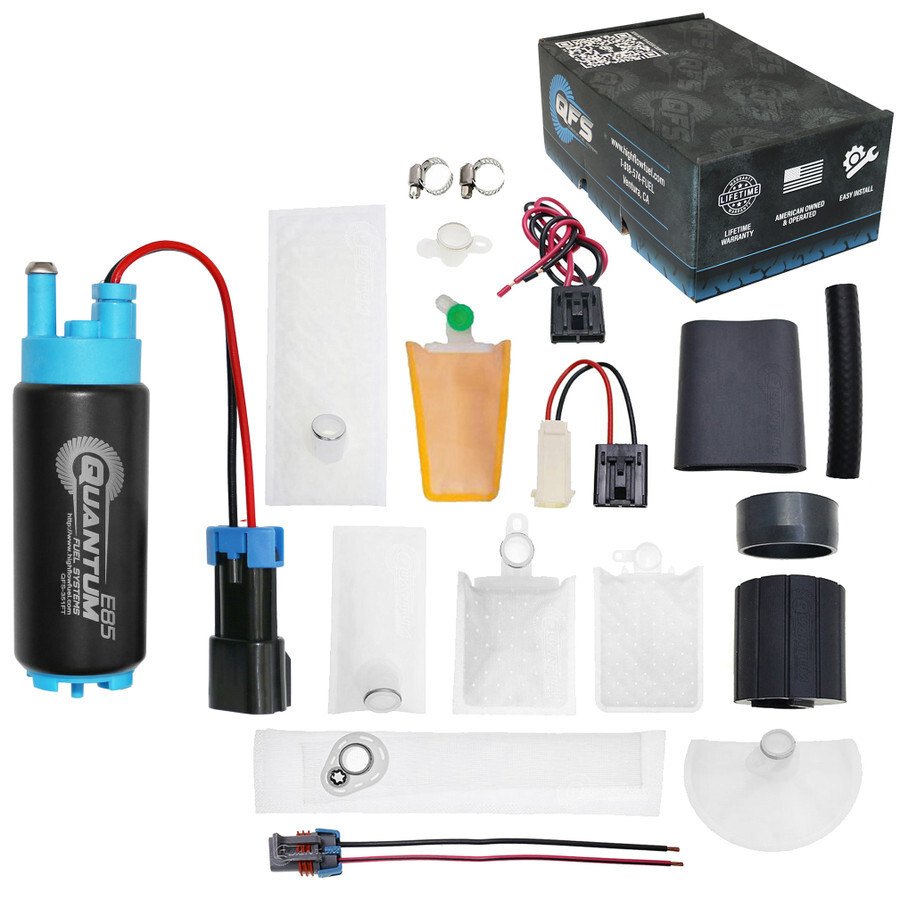 340LPH High Flow E85 Flex Fuel In-Tank EFI Pump with Universal Install Kit  