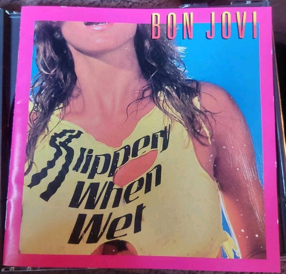 BON JOVI Slippery When Wet JAPAN CD IMPORT ORIGINAL COVER 1986 issue PRE-OWNED