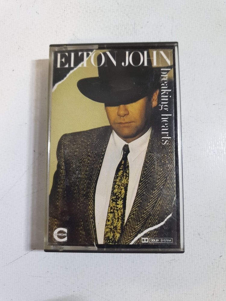 Vintage Elton John Breaking Hearts inc Passengers / Sad Songs Cassette Tape