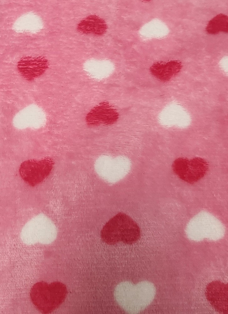 Cozy XS Fleece Pajama Pants with Drawstring - Hearts All Year Design - Super Soft BNWT