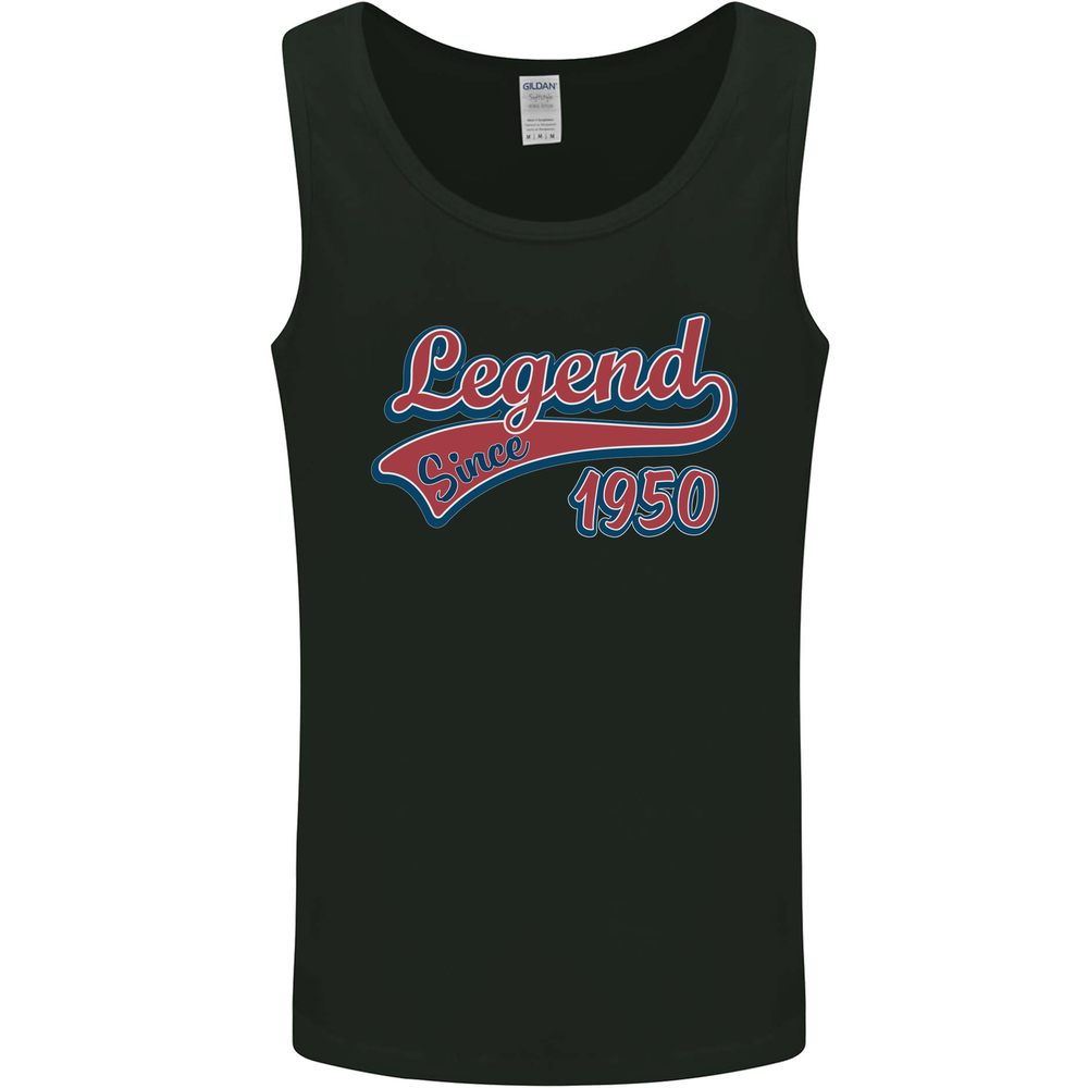 Legend Since 75th Birthday 1950 Mens Vest Tank Top