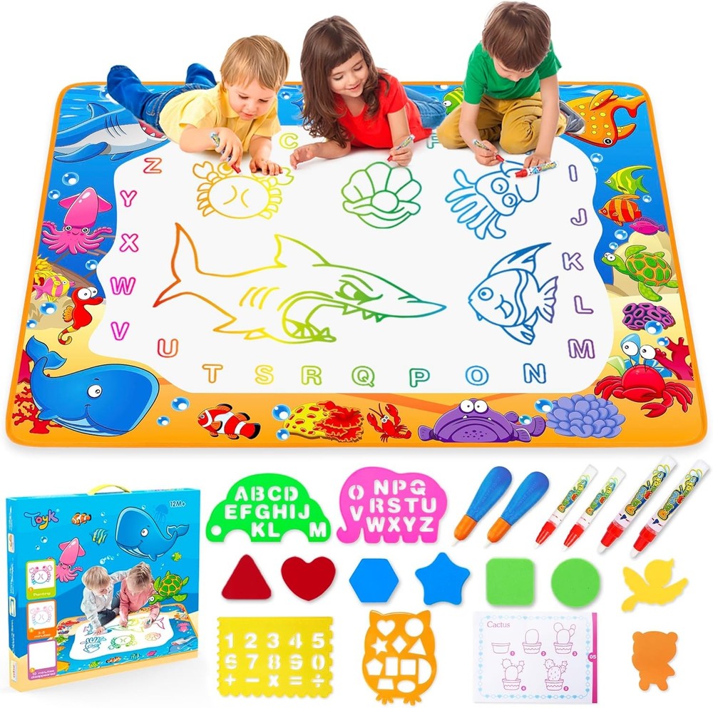 Water Doodle Mat for Kids | Magic Pen Drawing Writing Mat | Educational Toy