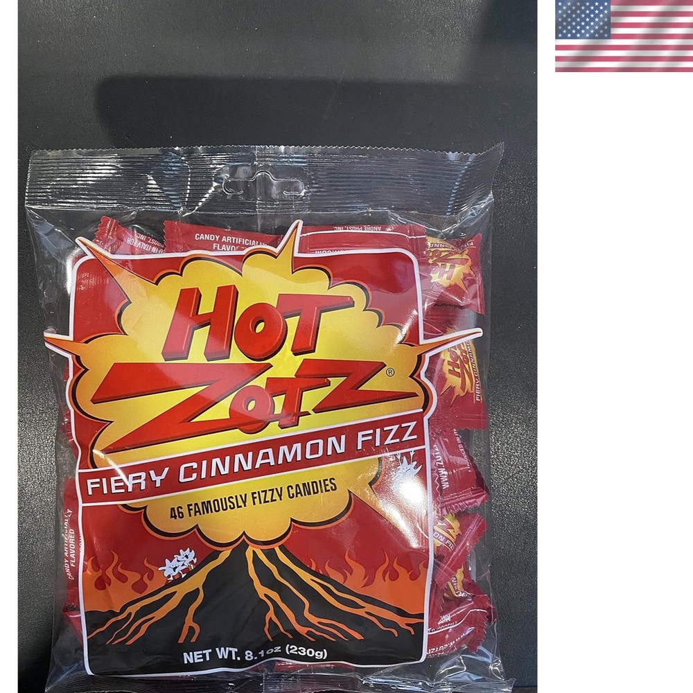 Spicy Cinnamon Fizzy Hard Candy Assortment - 46 Sweet & Sour Treats for Sharing