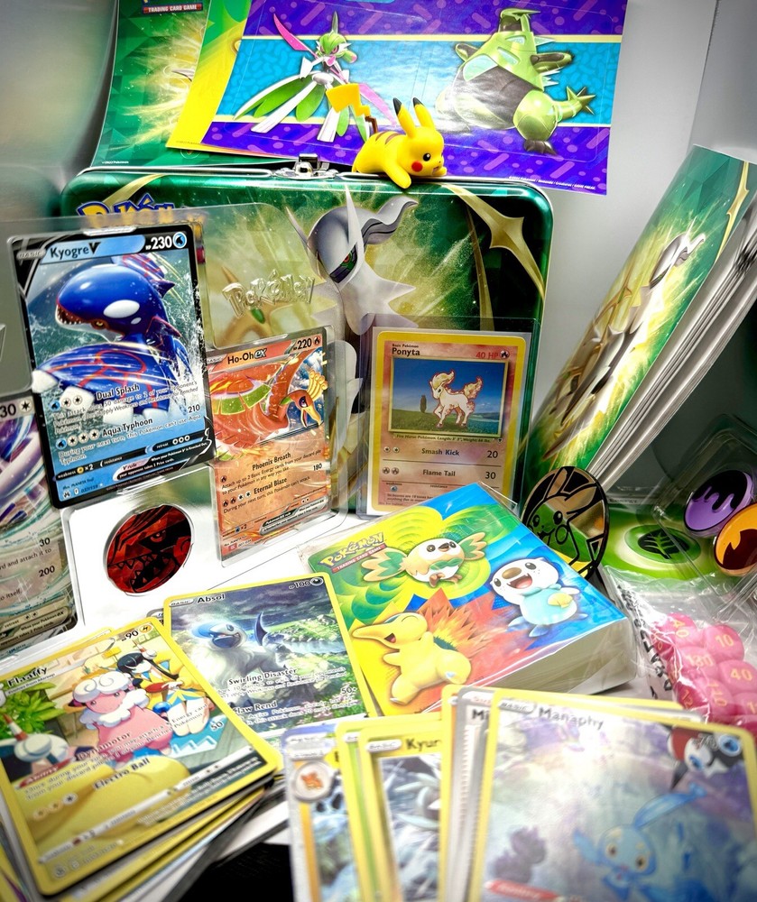 Pokemon Holiday Gift Set - Premium Treasure Chest w/Cards, Coins, Toy & More!