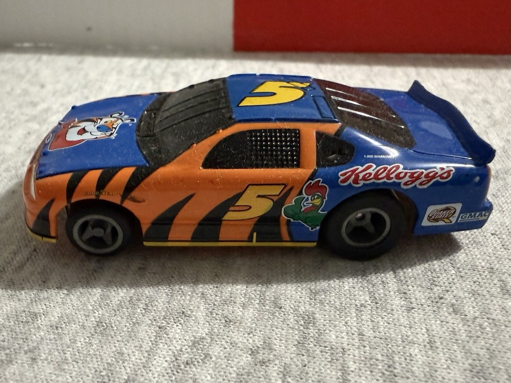 Lifelike NASCAR Kellogg’s #5 (Tony The Tiger) Slot Car.  Afx Tyco Compatible
