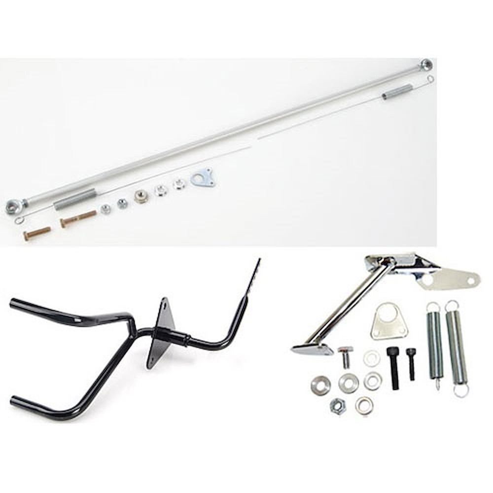 JEGS 157406K1 Gas Pedal, Linkage & Return Spring Bracket Kit Includes: