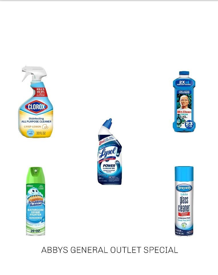 household cleaning supplies bundle lot
