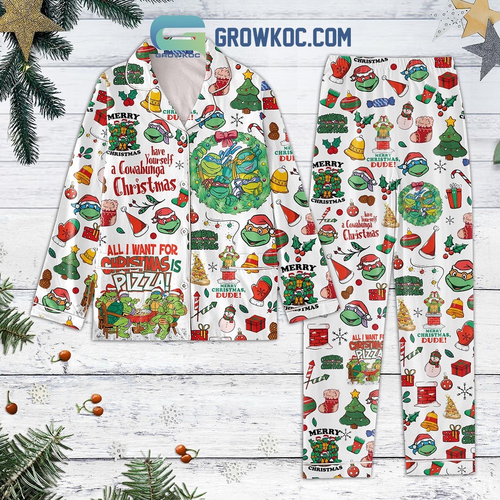 Cowabunga Christmas Matching Family Pajamas Set Holiday Comfort