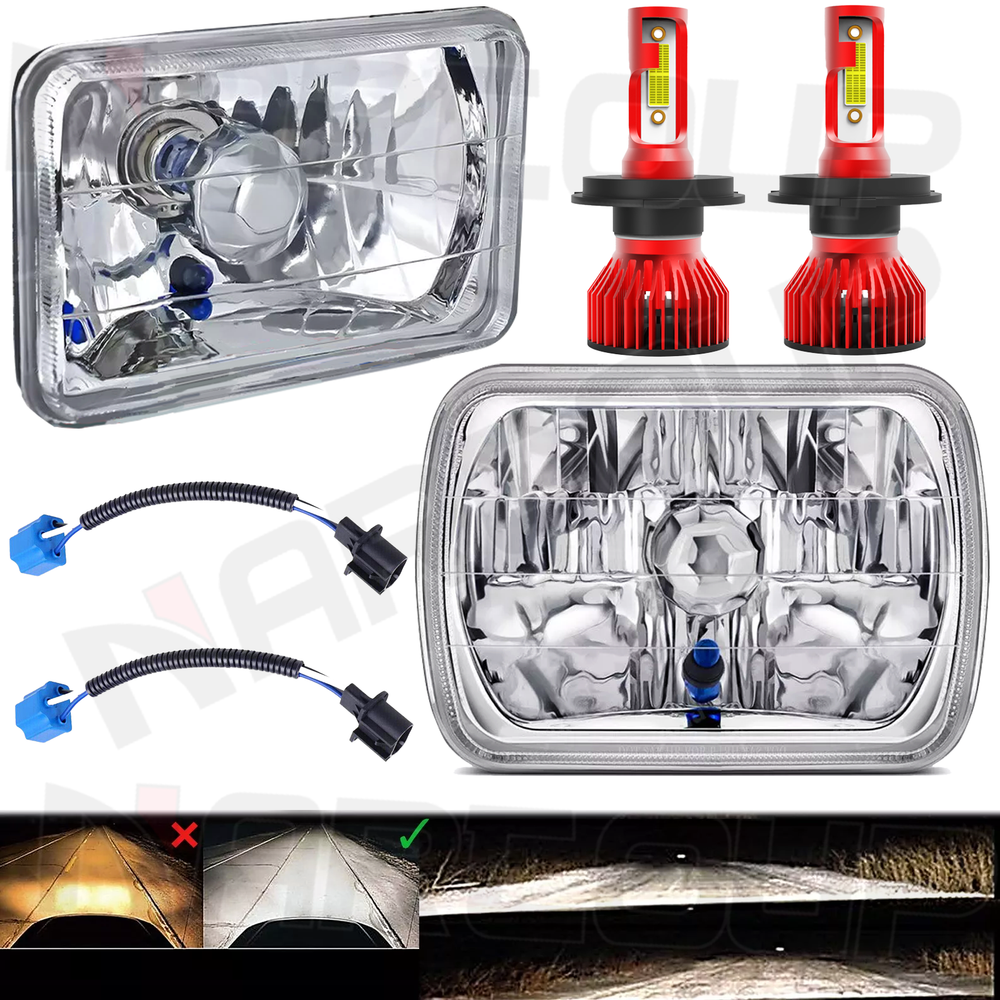 Toyota Pickup 5x7 Inch LED Headlight Hi Lo Beam with DRL