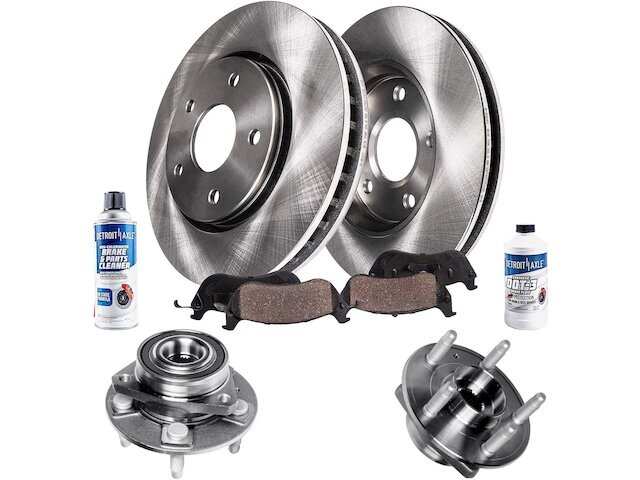 For Regal TourX Brake Pad and Rotor and Wheel Hub Kit Detroit Axle 26995STMN