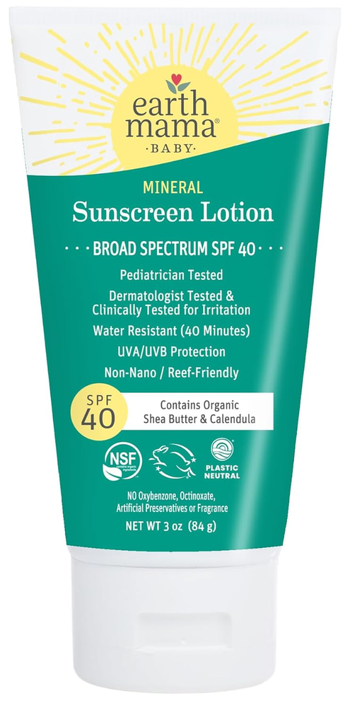 Baby Mineral Sunscreen SPF 40 | Non-Nano Zinc, Water Resistant, Natural Protection
