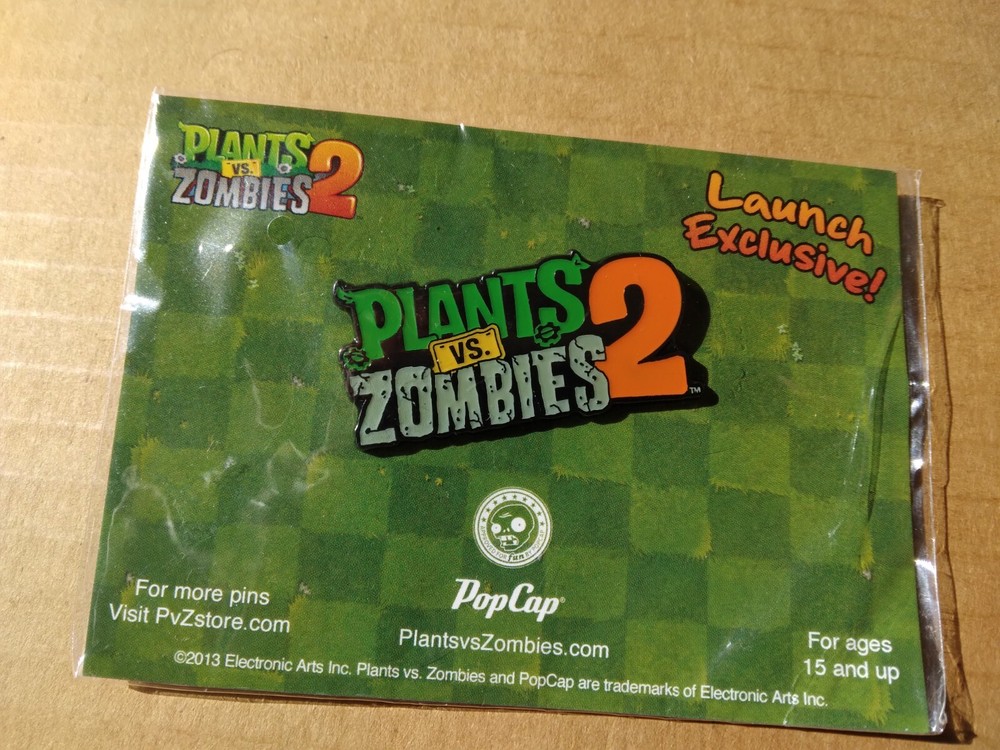 SDCC Comic Con 2013  Plants vs Zombies 2 Launch Exclusive Pin NEW IN PACKAGE