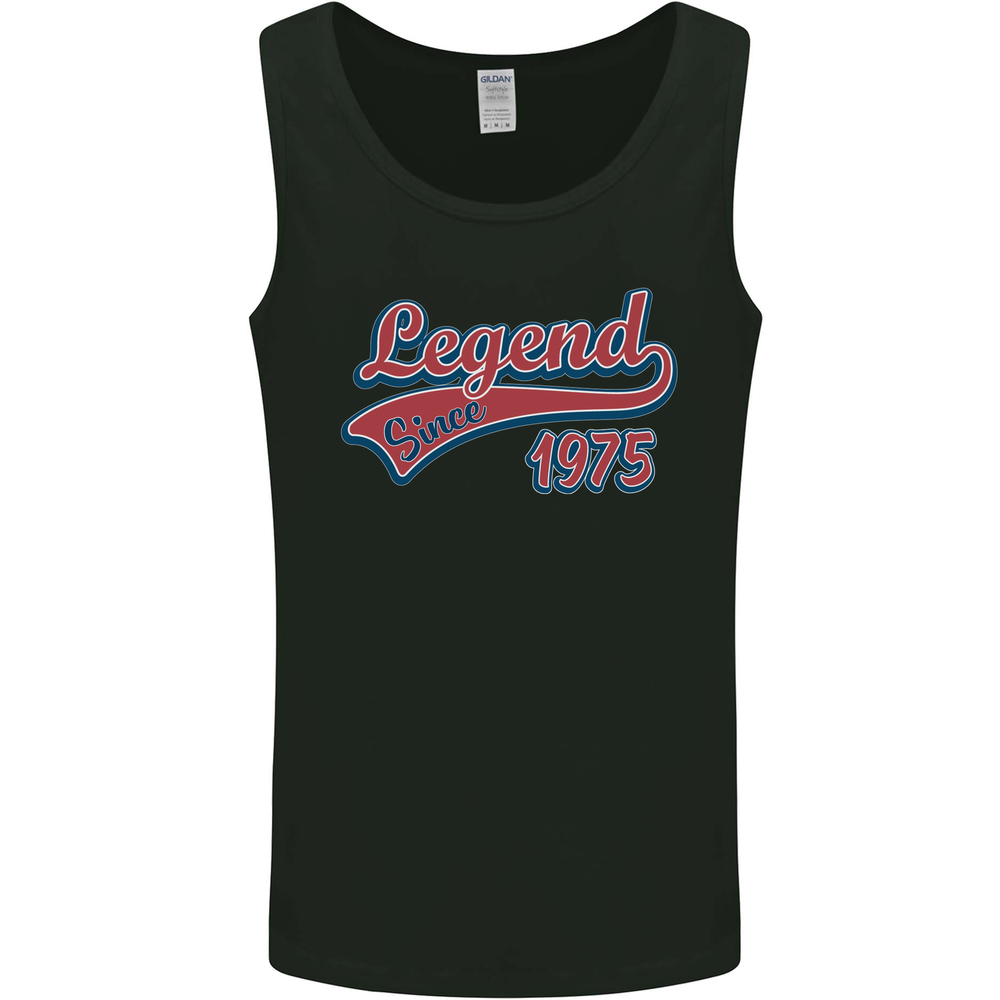 Legend Since 50th Birthday 1975 Mens Vest Tank Top