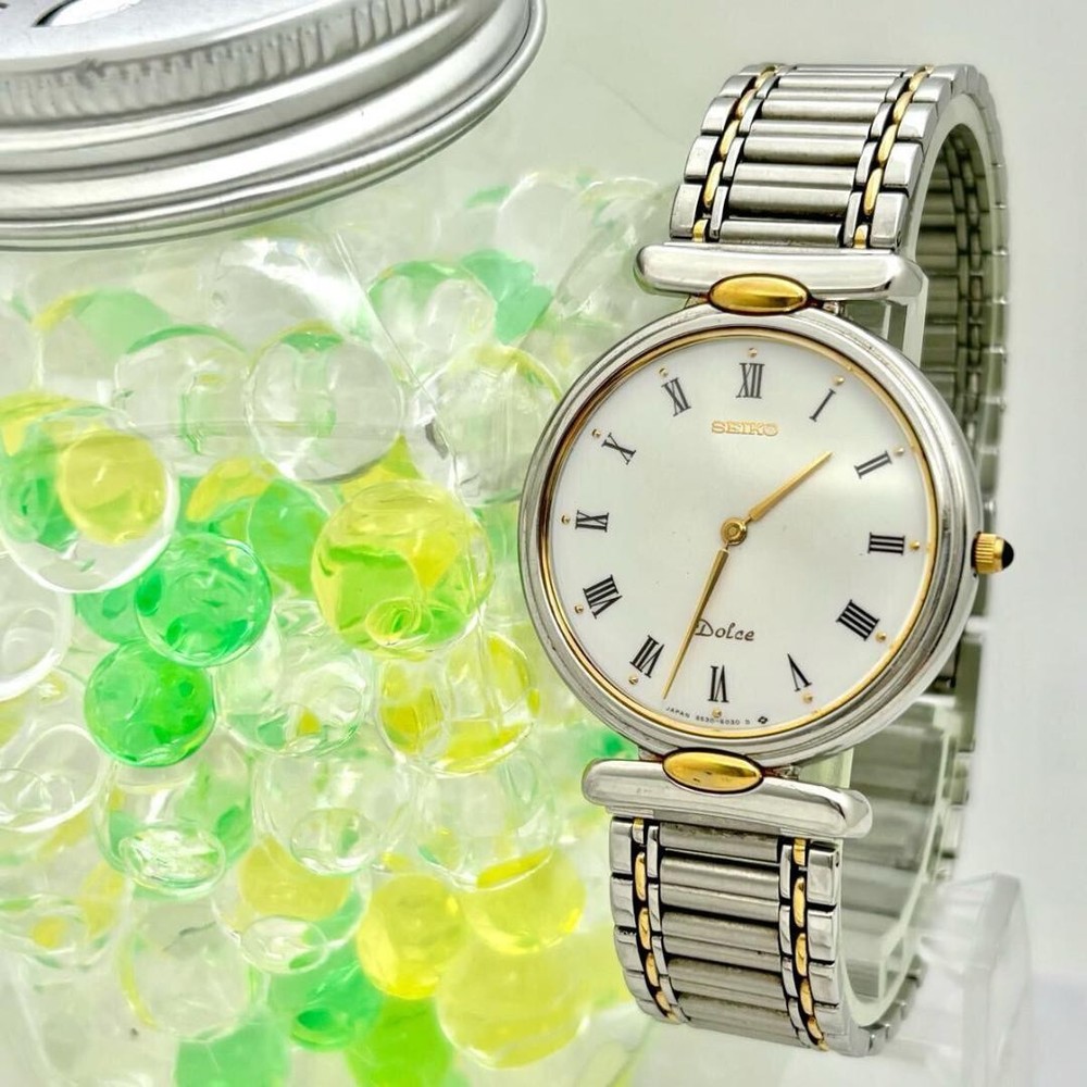 Seiko Dolce Roman Men's Watch with Battery