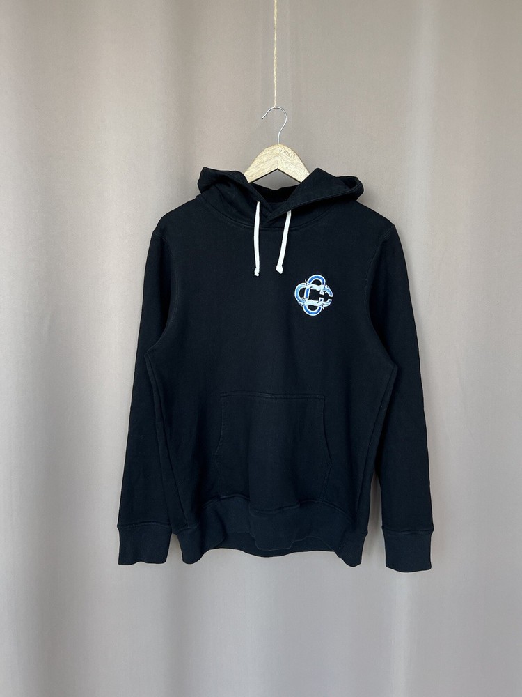 Casablanca Tennis Club Embroidered Logo Hoodie in Black Mens Size S/M