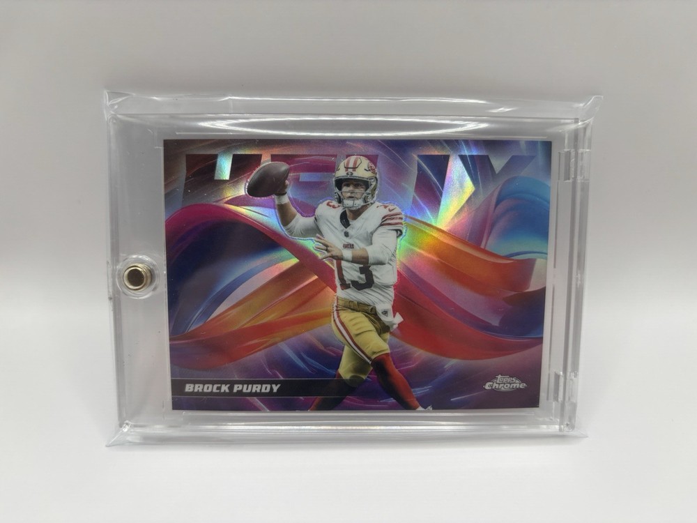 2025 Topps Chrome Football Brock Purdy HELIX SSP Case Hit 49ers