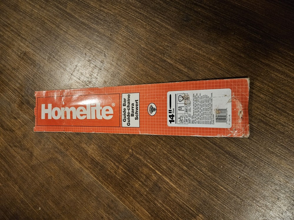 Homelite 14-Inch Chainsaw Replacement Bar Brand New