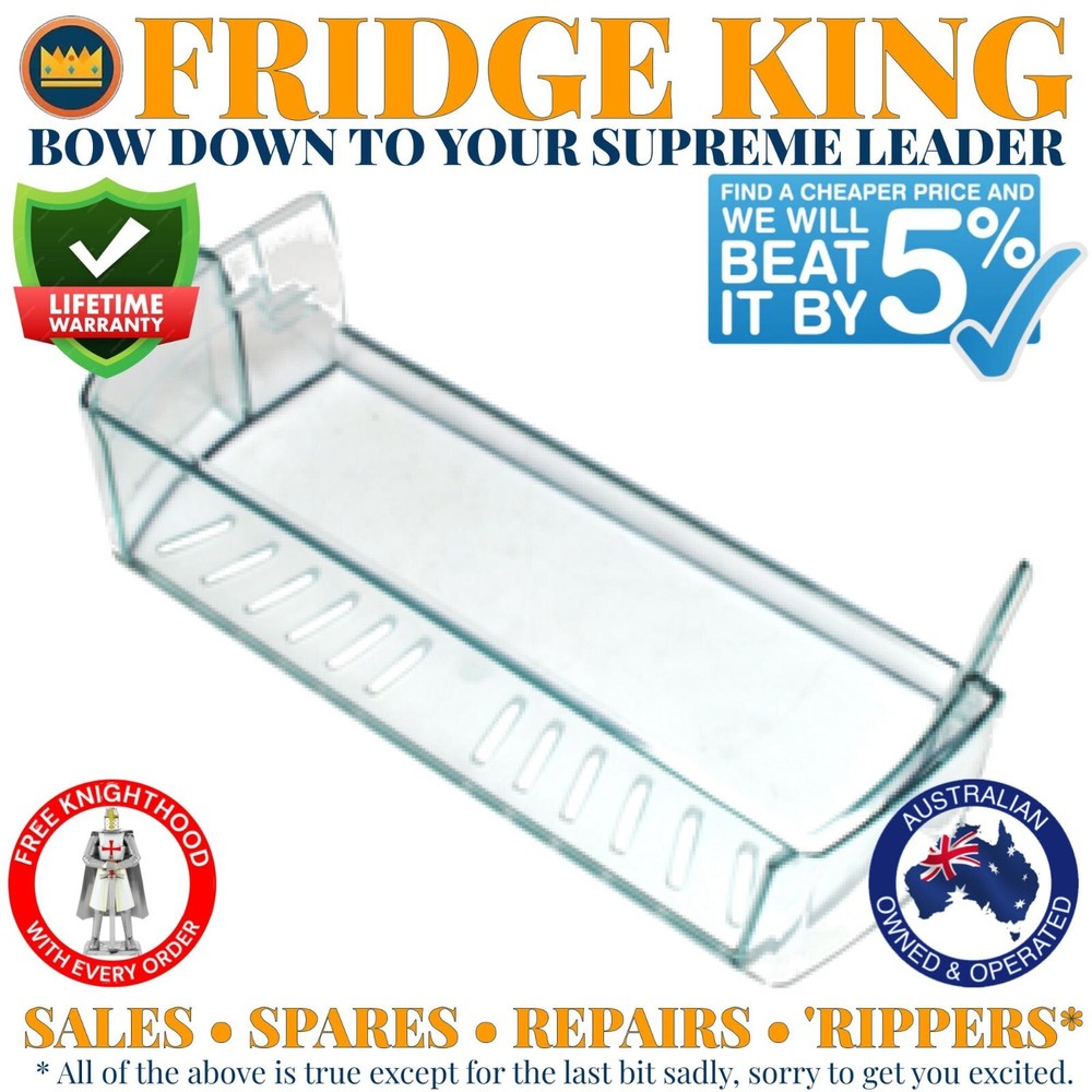 1445702 Westinghouse fridge freezer door UPPER SHELF shallow bin FITS WSE6100