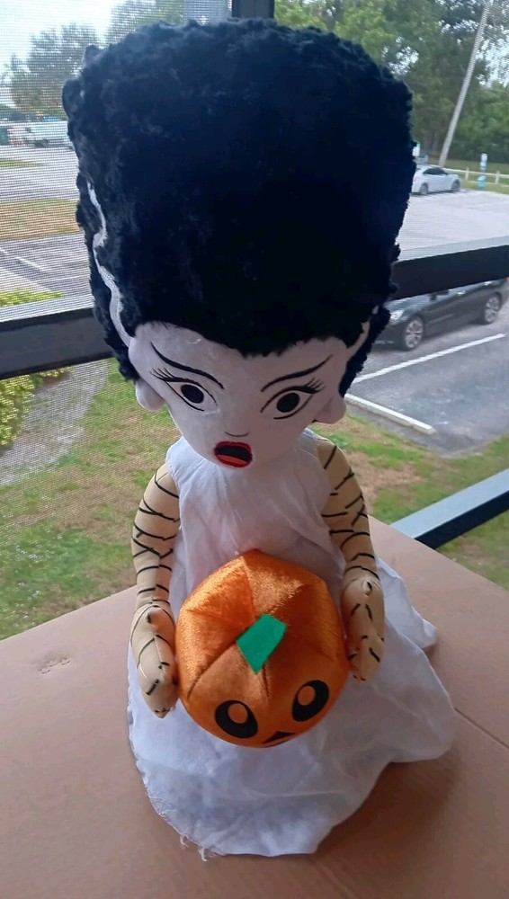 Bride of Frankenstein 21 Inch Plush Greeter by Gemmy - Universal Monsters Collectible