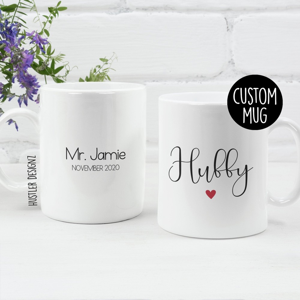 Hubby Mug Mr Mug Custom Hubby Mug Custom Wedding Mug Wedding Anniversary Gift