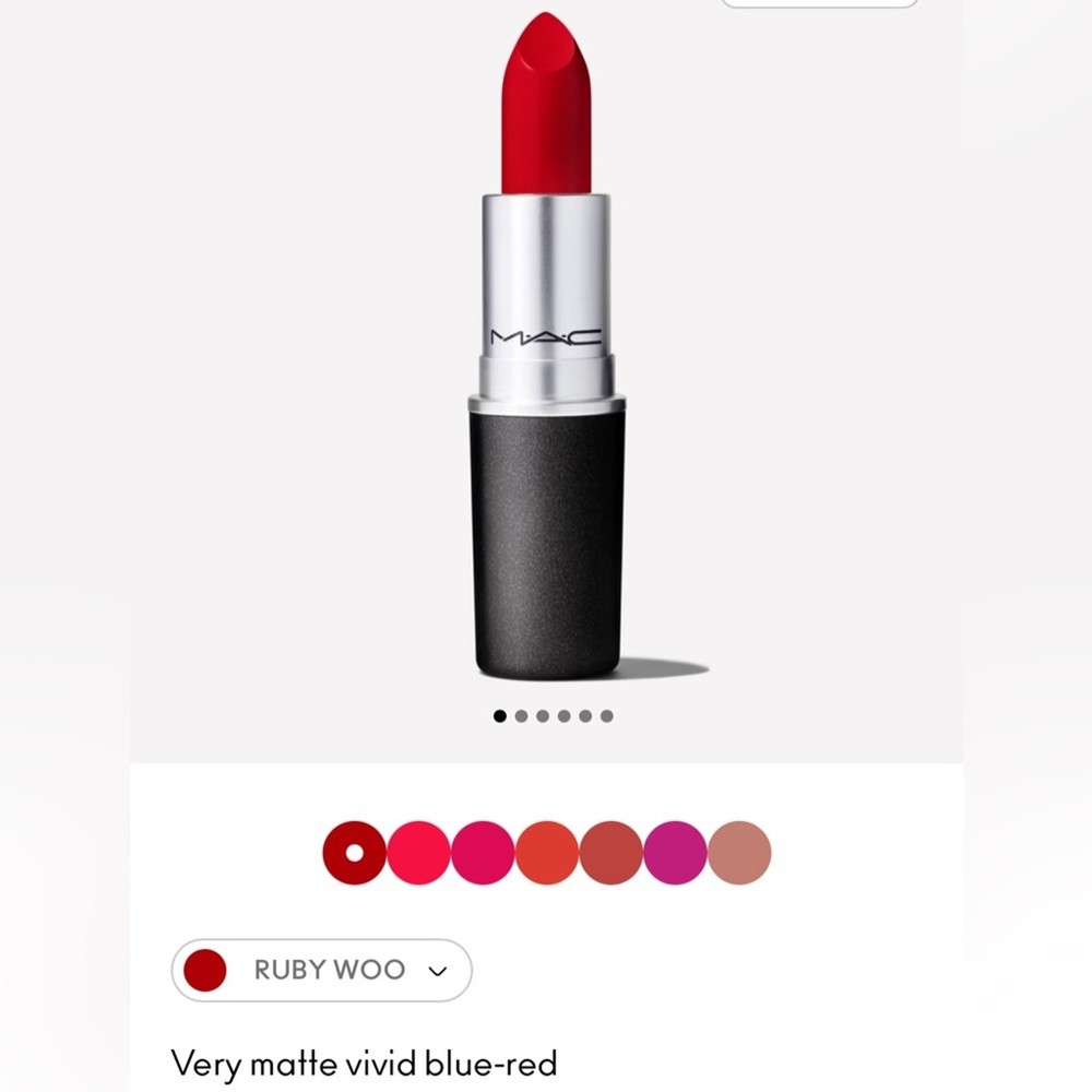 MAC Matte Lipstick Ruby Woo - Long-Lasting Bold Red Shade