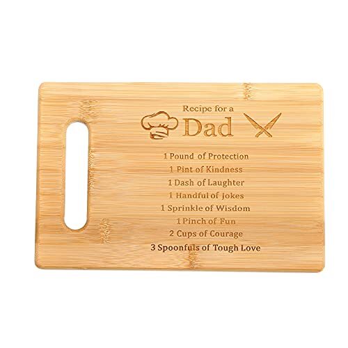 Fathers Day Gift From Daughter Or Son Dad Gift Engraved Bamboo Cutting Board Gif-image