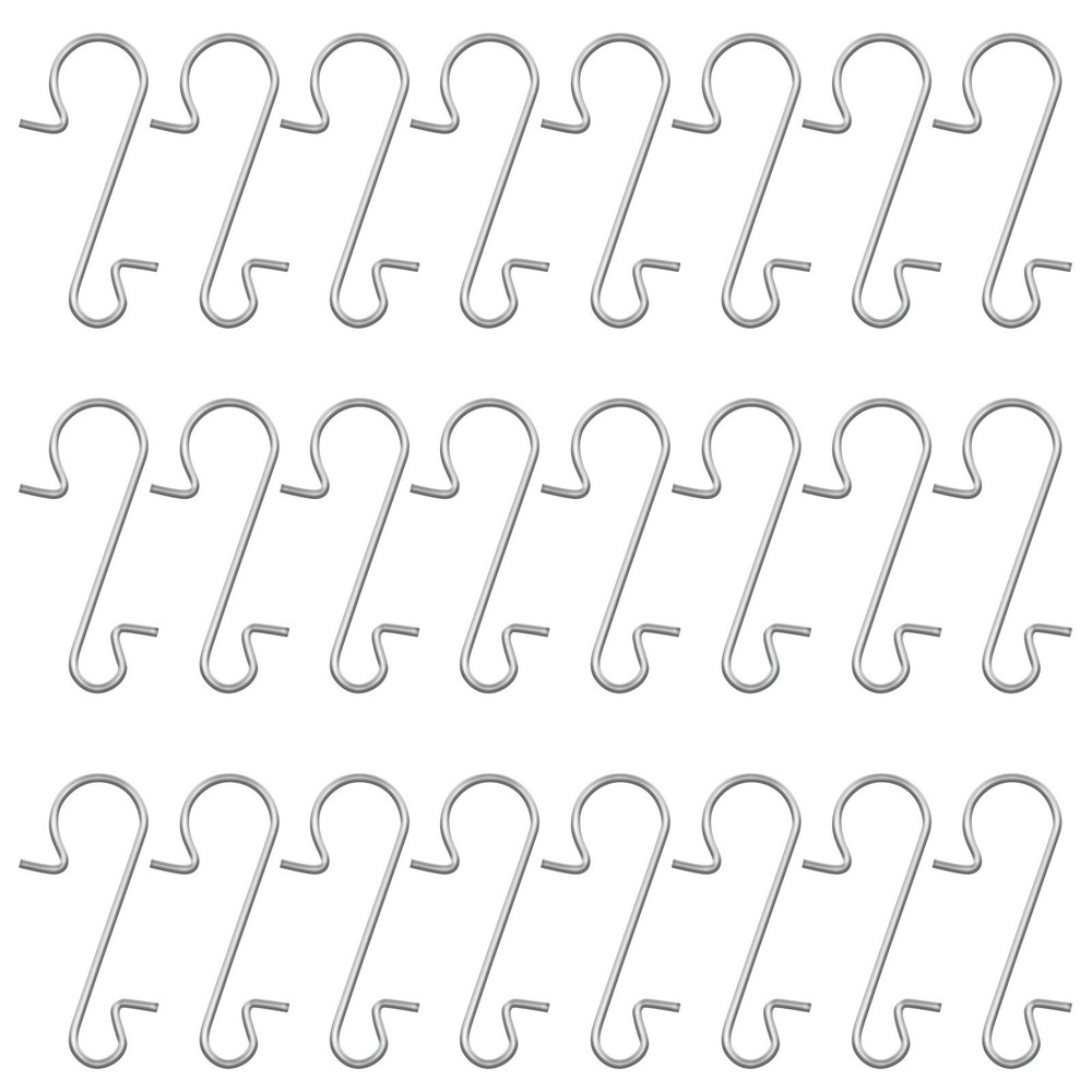 Naler 120PCS Ornament Hooks Christmas Ornament Hangers Stainless Steel S-Shap...