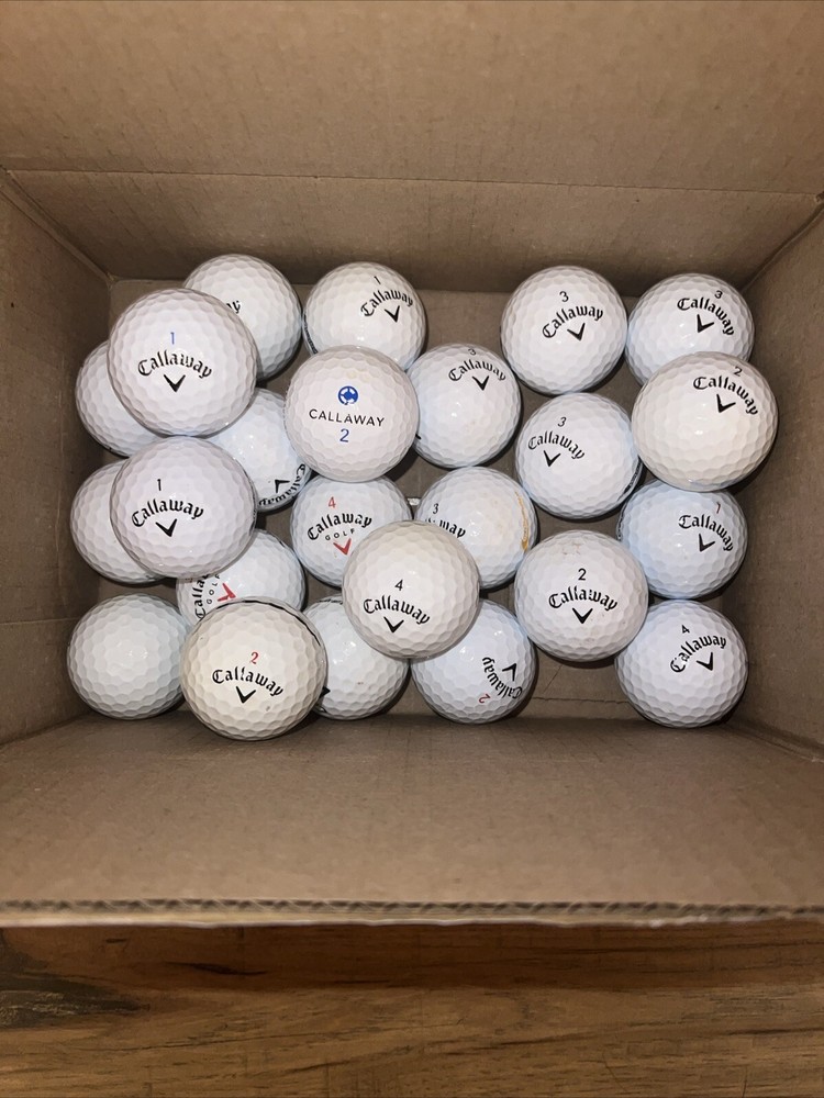 48 Near Mint Callaway Golf Balls – Chrome, Warbird, Diablo & More 5A White