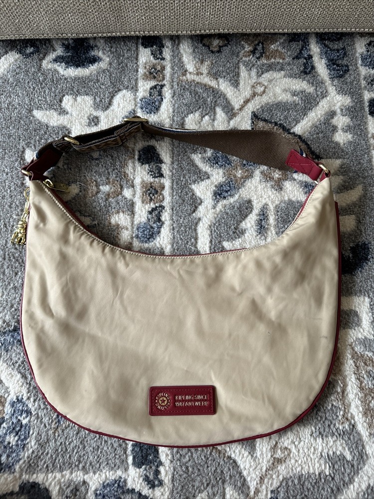 Kipling Abanu Nylon Mini Gold-Tone Hardware Crossbody Bag With Monkey Key Chain