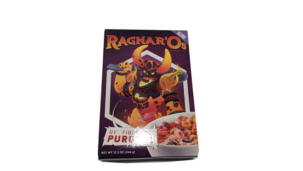 Ragnar Os Cereal Box - Extremely rare collectors item - Blizzard Entertainment