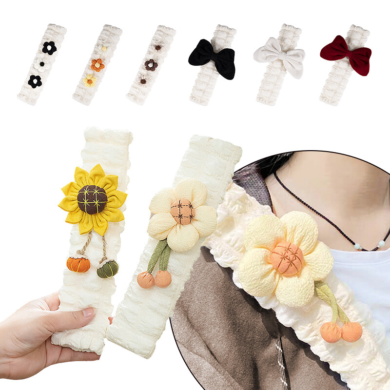 Car Seat Belt Cover Cute Bowknot Sunflower Seatbelt Shoulder Pad Cover Protector