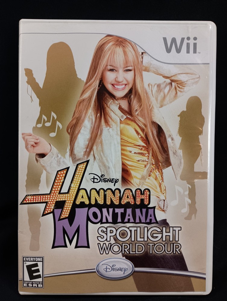 Hannah Montana Spotlight World Tour Wii Game Disney Miley Cyrus 2007