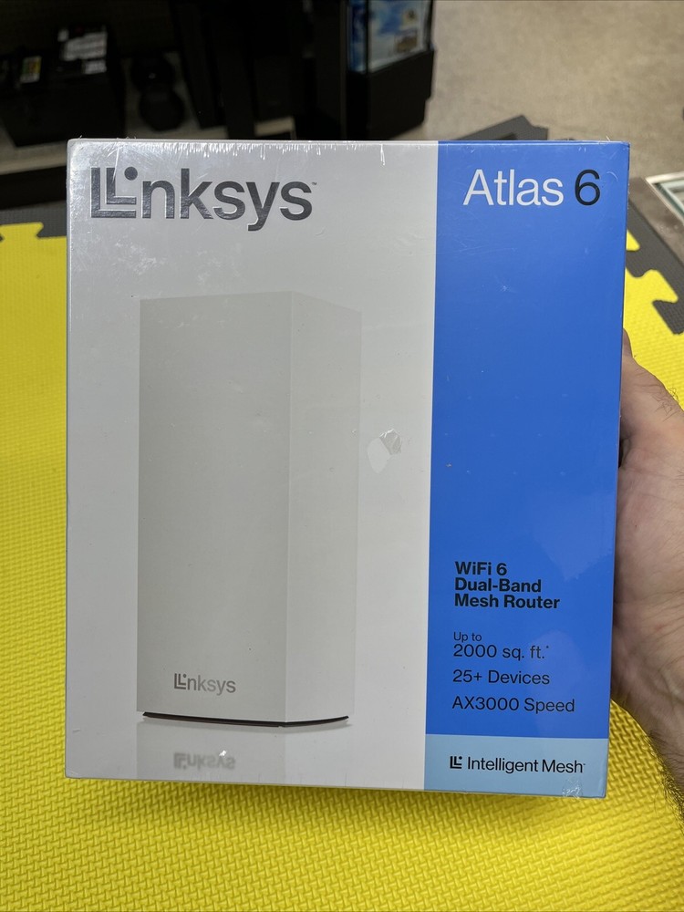 Linksys Atlas 6 Dual-Band Mesh Router WiFi 6  1-Pack  - NEW - SEALED
