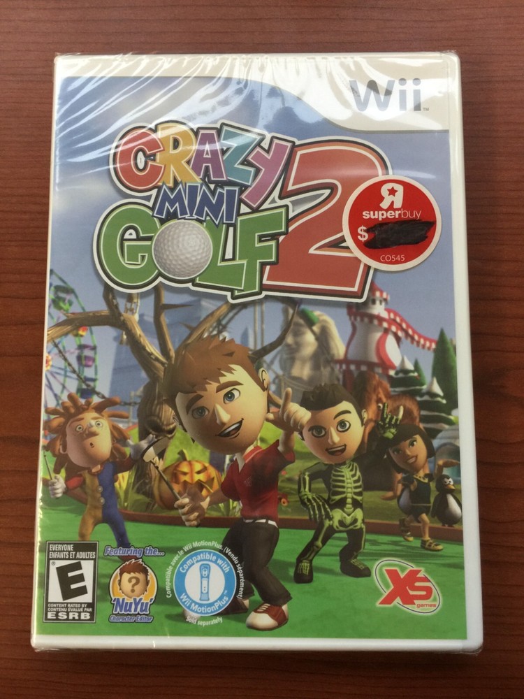 Crazy Mini Golf 2 for Nintendo Wii - New Sealed Kids Sports Game