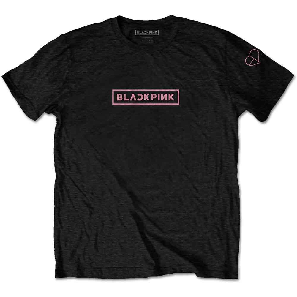 BlackPink The Album Tracklist Logo Official Unisex Black T-Shirt